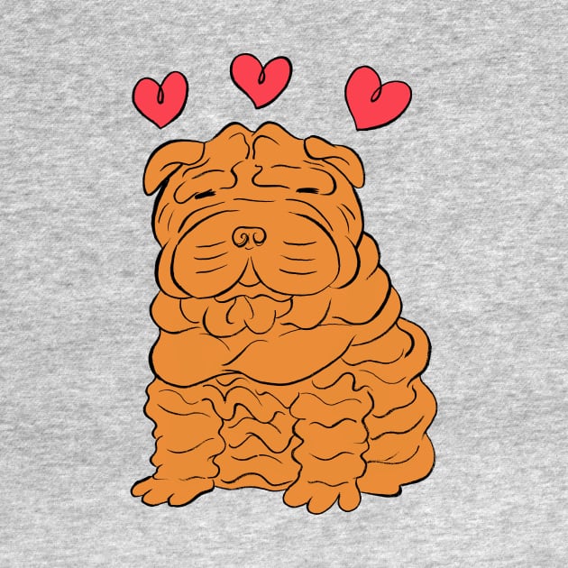 Shar Pei Love by saradaboru